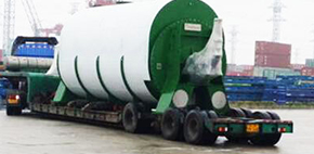 95'吨干燥机设备卸货过程